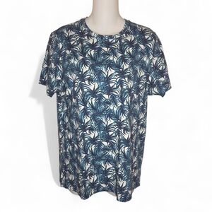 Ted Baker London Lobster Tropical Palm Leaf Print T-shirt Top, Size 4 (Large)
